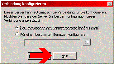 Screenshot Anfrage Verbindungsmanager