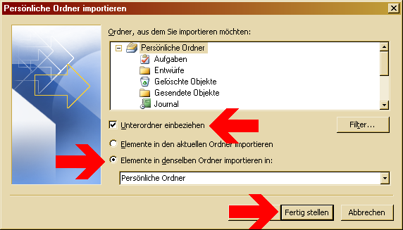 Klienten für den Kalenderserver