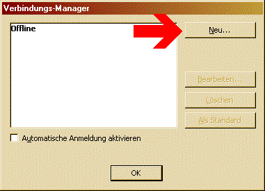 Screenshot Verbindungsmanager