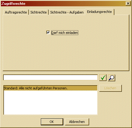Screenshot Einladungsrechte