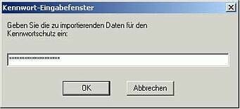 Dialog portables Sicherheitspasswort (Netscape)