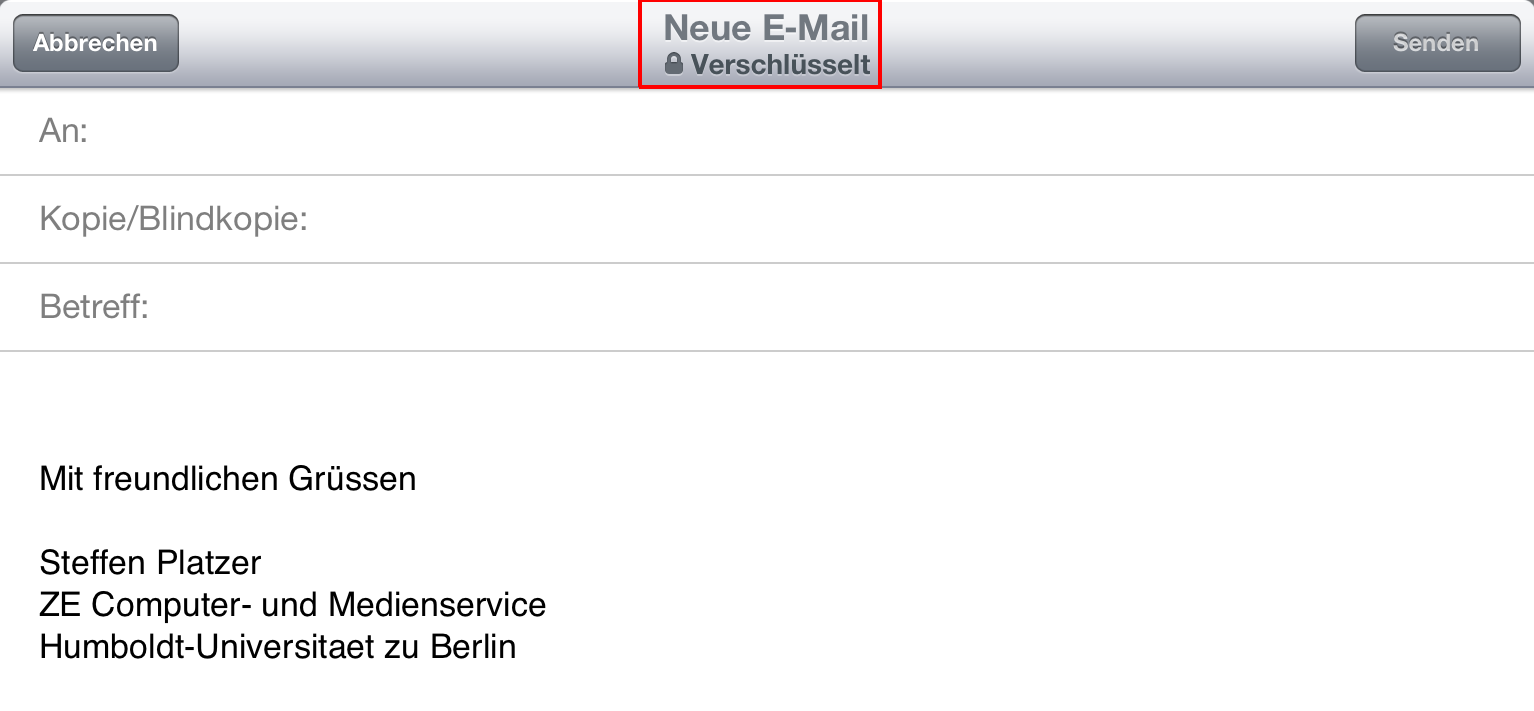 E-Mail verschlüsseln